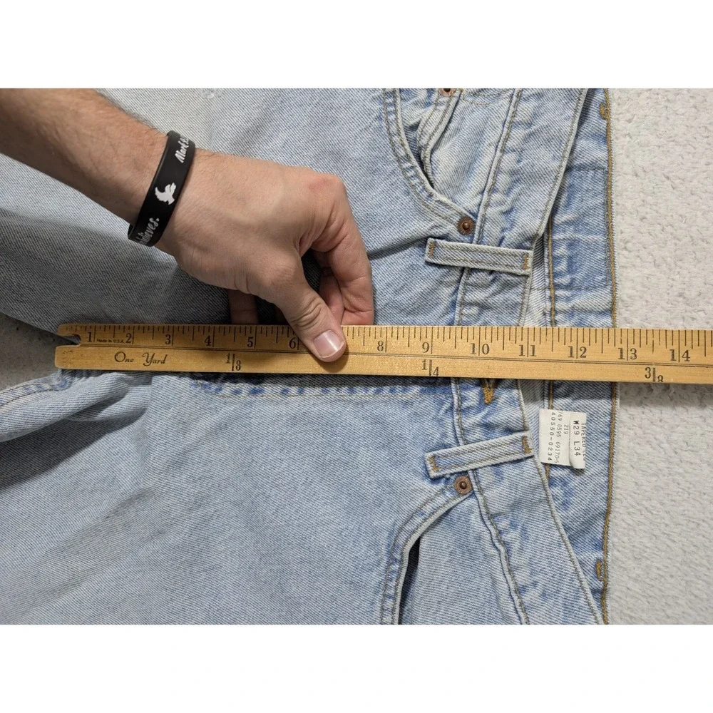 Vintage‎ Levis 550 Jeans Mens 29x34 Light Wash Blue Relaxed Denim Tapered 90s 95